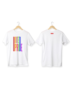 United Pride Pima Round Neck T-Shirt-White